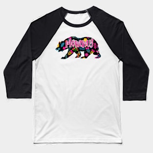 Mommy Floral Baseball T-Shirt